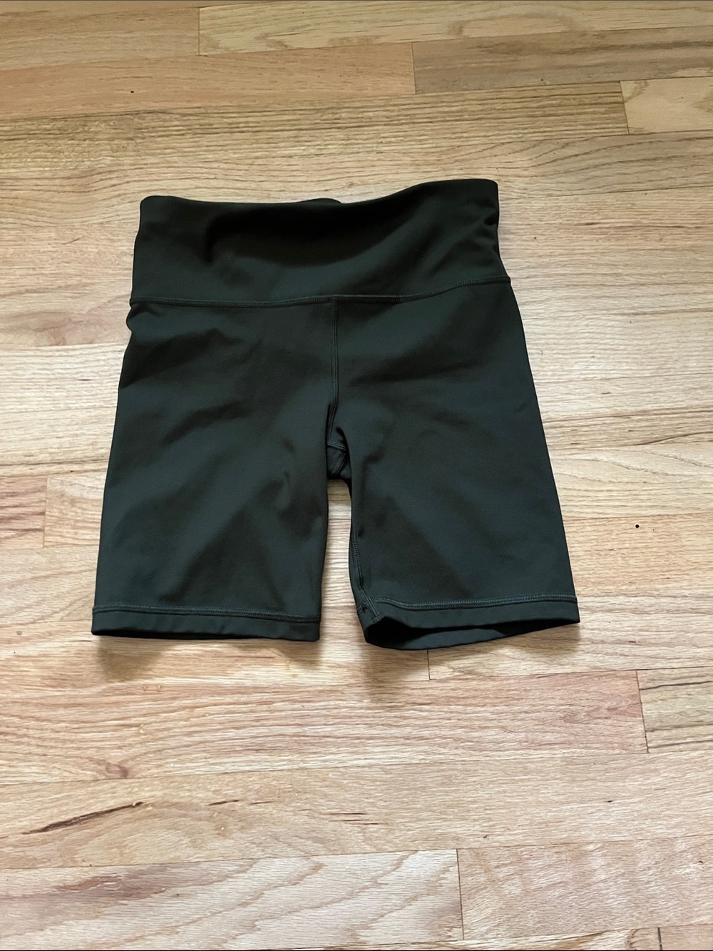 GAP Olive Colored High-Rise Bike Shorts